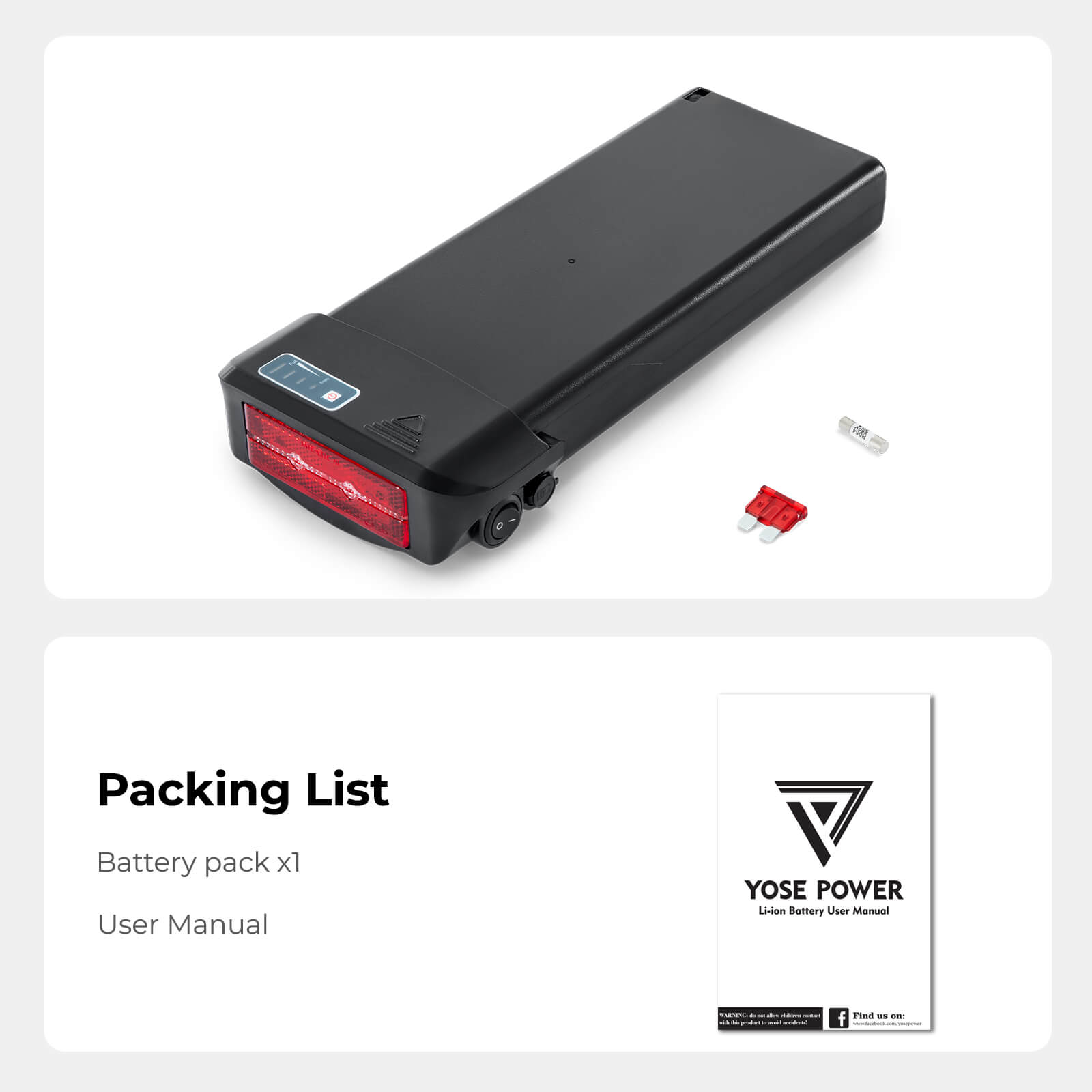 36V 11.6Ah(429Wh) Fiets accu Achterdrager Accu zonder lader voor Zündapp Groen 7.7 Z802