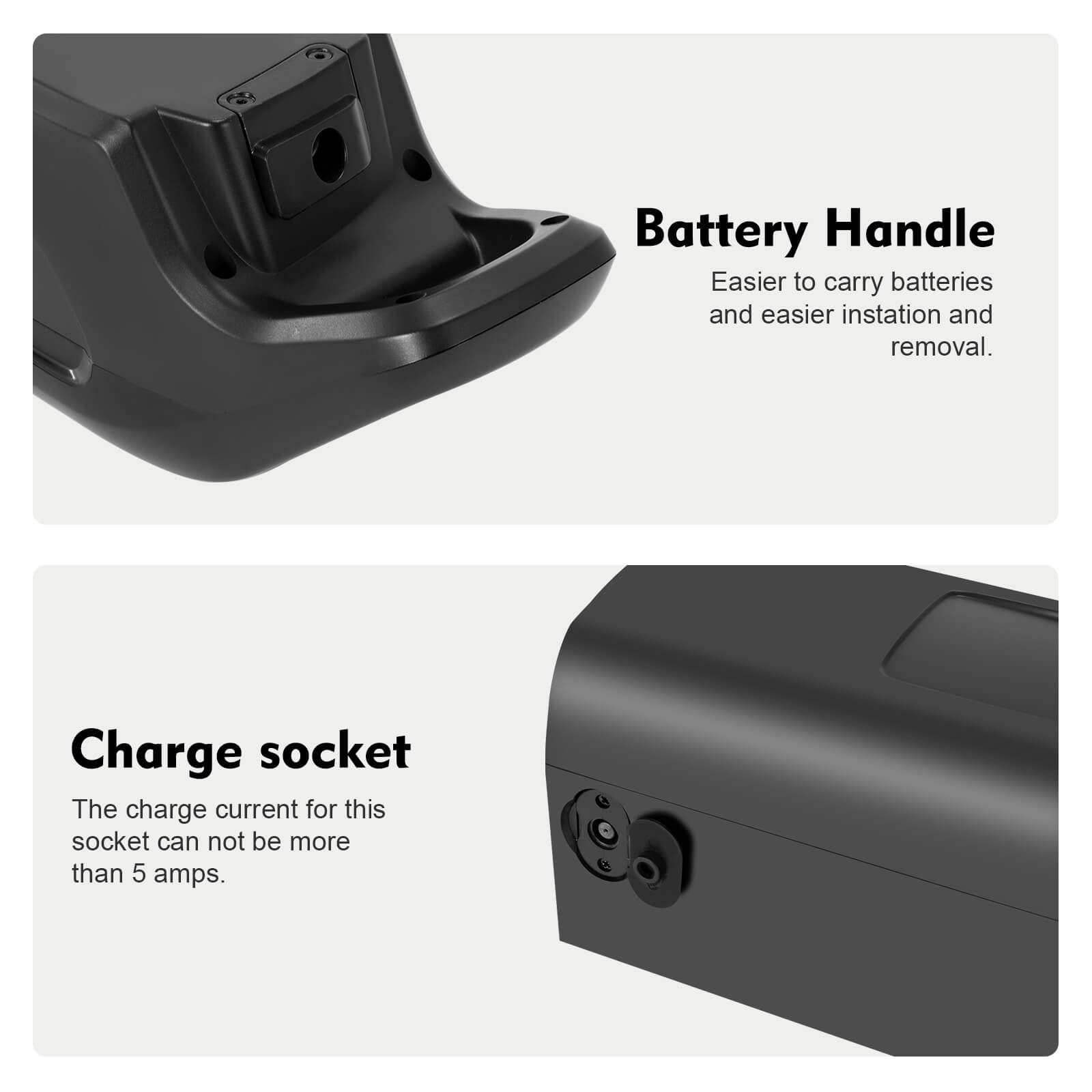 36V 12.8Ah(461Wh) Fietsaccu met CAN-Bus voor onderbuis Prophete e-Bikes ZZ131 AEG Accu