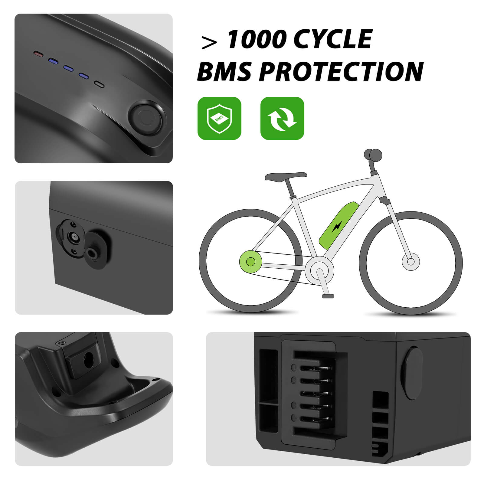 36V 12.8Ah(461Wh) Fietsaccu met CAN-Bus voor onderbuis Prophete e-Bikes ZZ131 AEG Accu