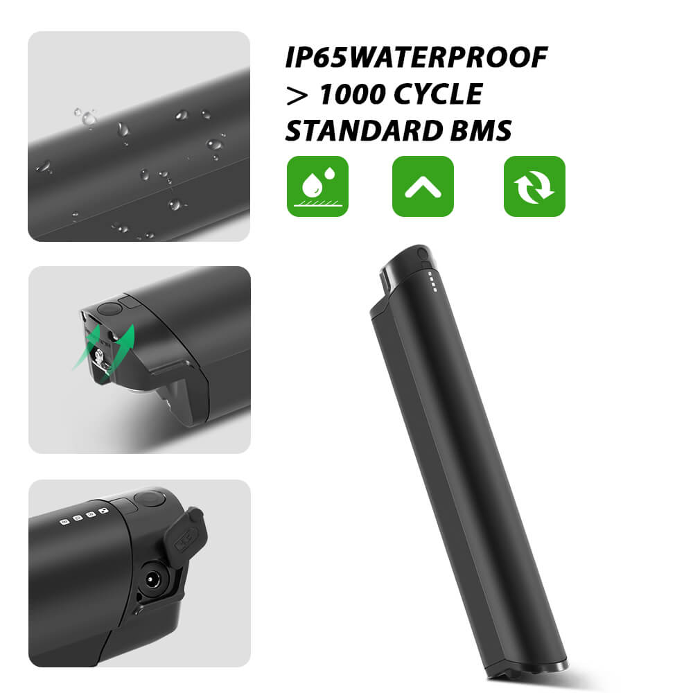 36V 12.8Ah(474Wh) Fietsaccu Intube Accu REENTION EEL-MINI 40 voor Fongers Nuevo, Telefunken Aufsteiger, Zündapp Z810,Z898