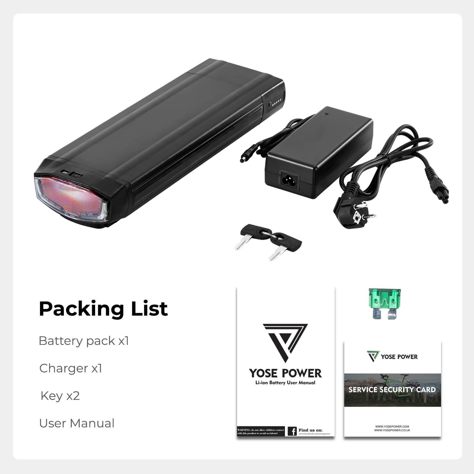 paklijst voor batterijen