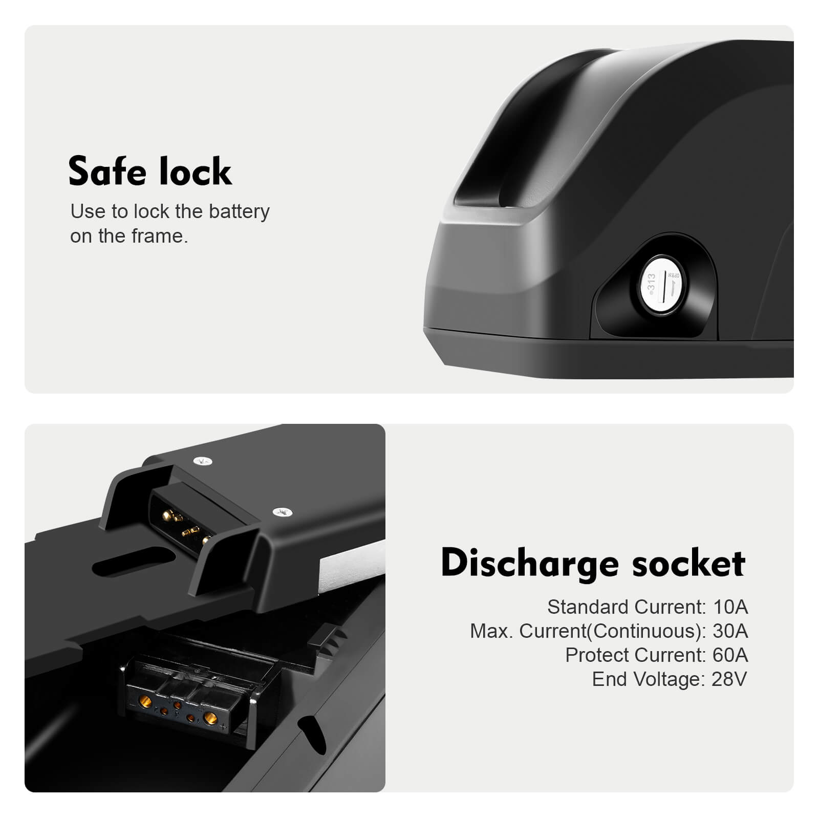 36V 18Ah(666Wh) E-Bike Li-ion Accu Hailong-MIX met 5 Vergulde Ronde Plug vervangt voor YOSE POWER 13Ah Hailong Accu