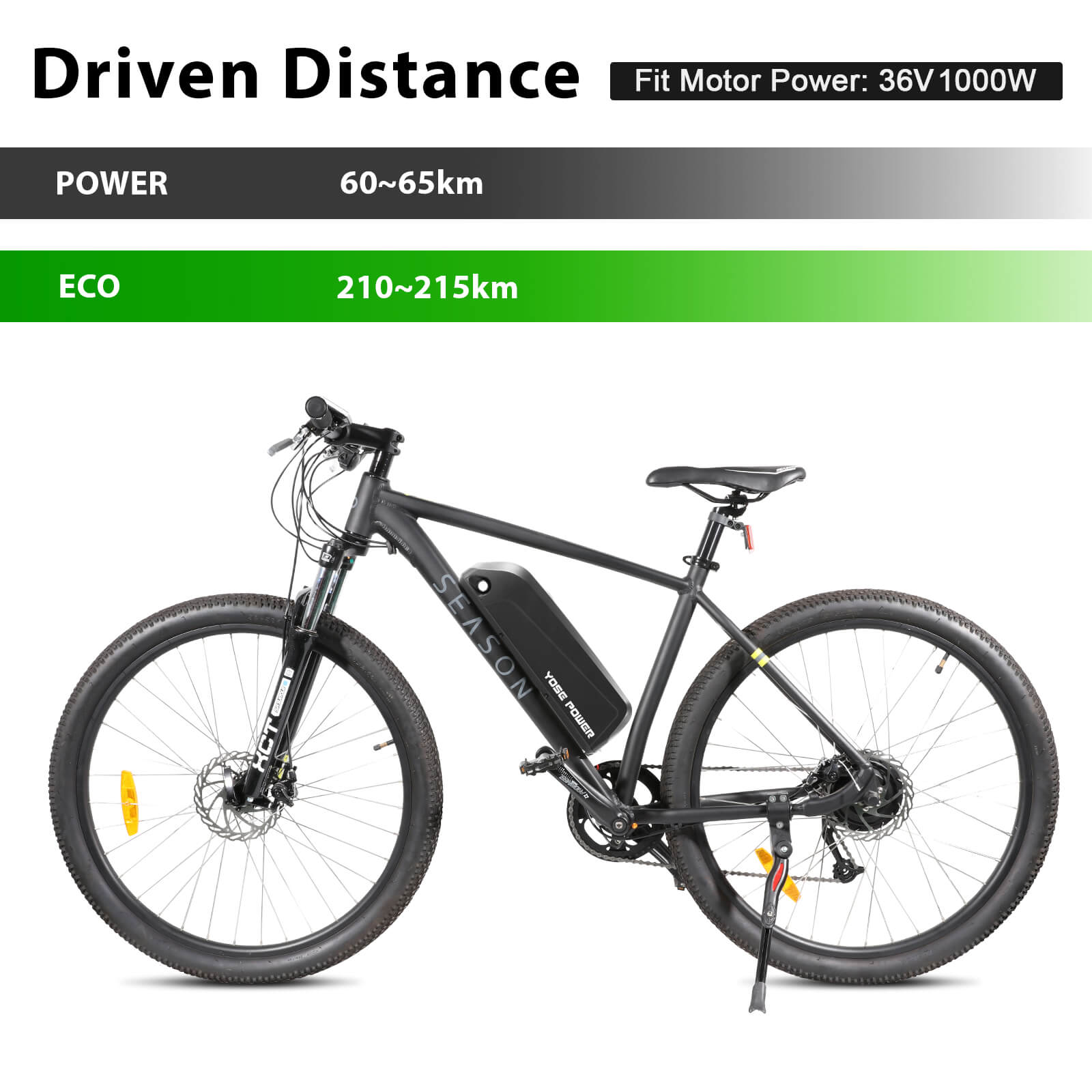 36V 18Ah(666Wh) E-Bike Li-ion Accu Hailong-MIX met 5 Vergulde Ronde Plug vervangt voor YOSE POWER 13Ah Hailong Accu