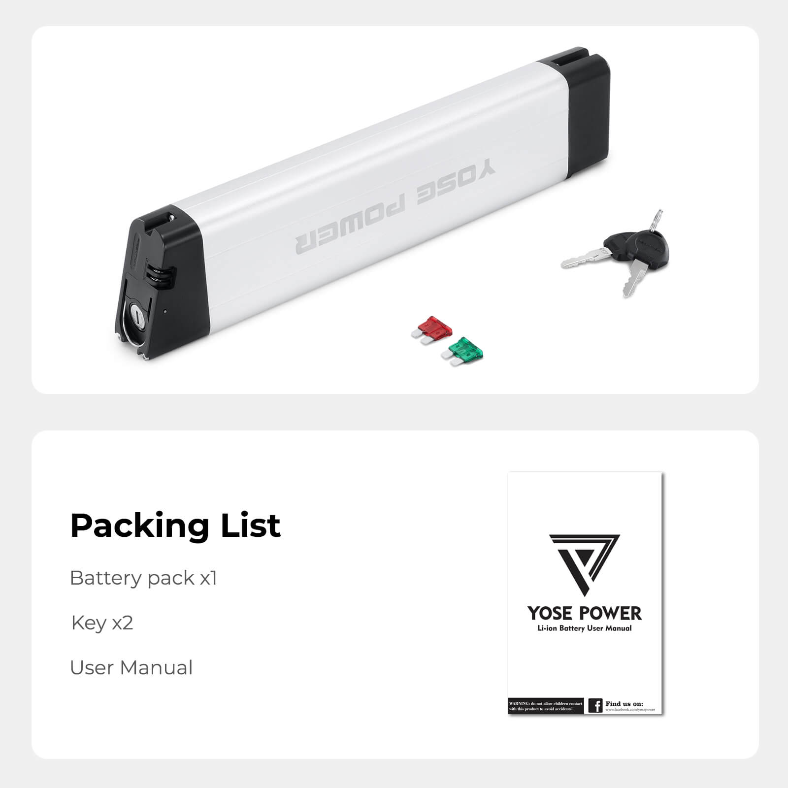 36V 9.6Ah(355Wh) Fiets accu Inframe Accu USB Poort zonder Oplader voor Zündapp Z101 en F.lli Schiano