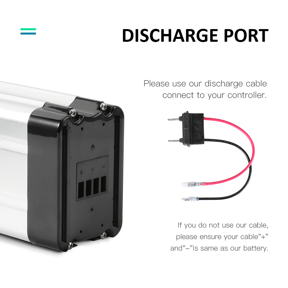 SilverFish battery discharge port