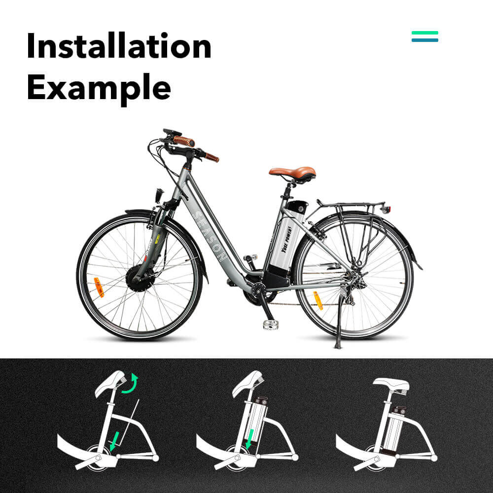 Battery installation example