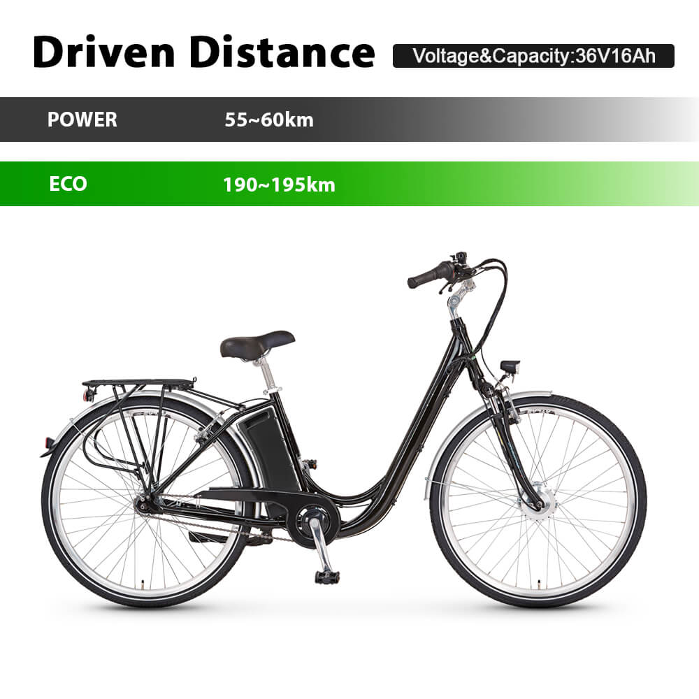 36V 13Ah(481Wh)/16Ah(592Wh) Fietsaccu zonder lader geschikt voor Prophete, Zündapp, Kreidler