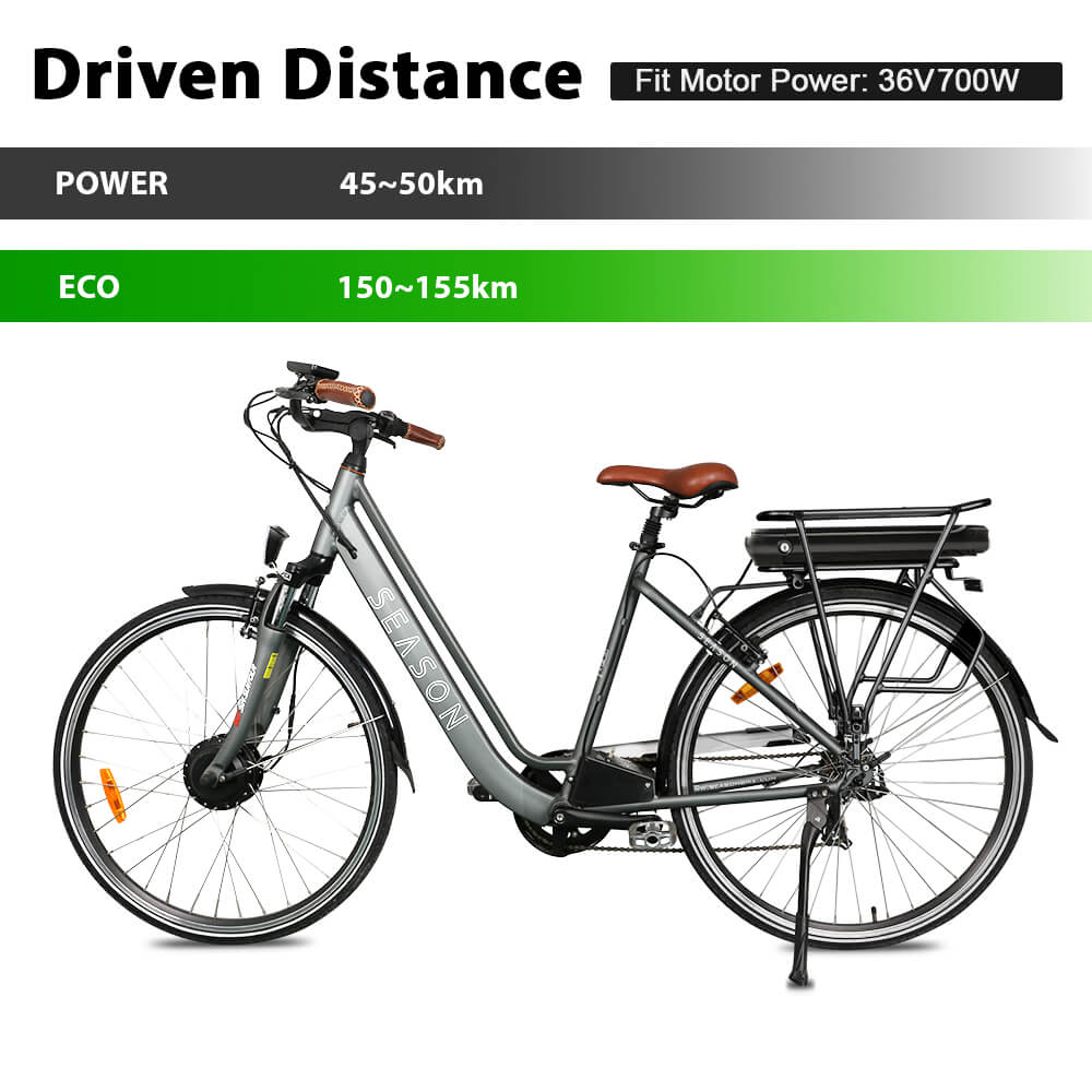 36V 10.4Ah(385Wh)/12.8Ah(474Wh) E-Bike Achteraccu met Lader en Houder voor Phylion Joycube SF-03 JCEB360-11