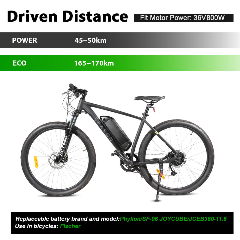 36V 11.6Ah(430Wh)/14Ah(518Wh) Fietsaccu elektrische fiets voor Phylion SF-06L JOYCUBE/JCEB360-11.6