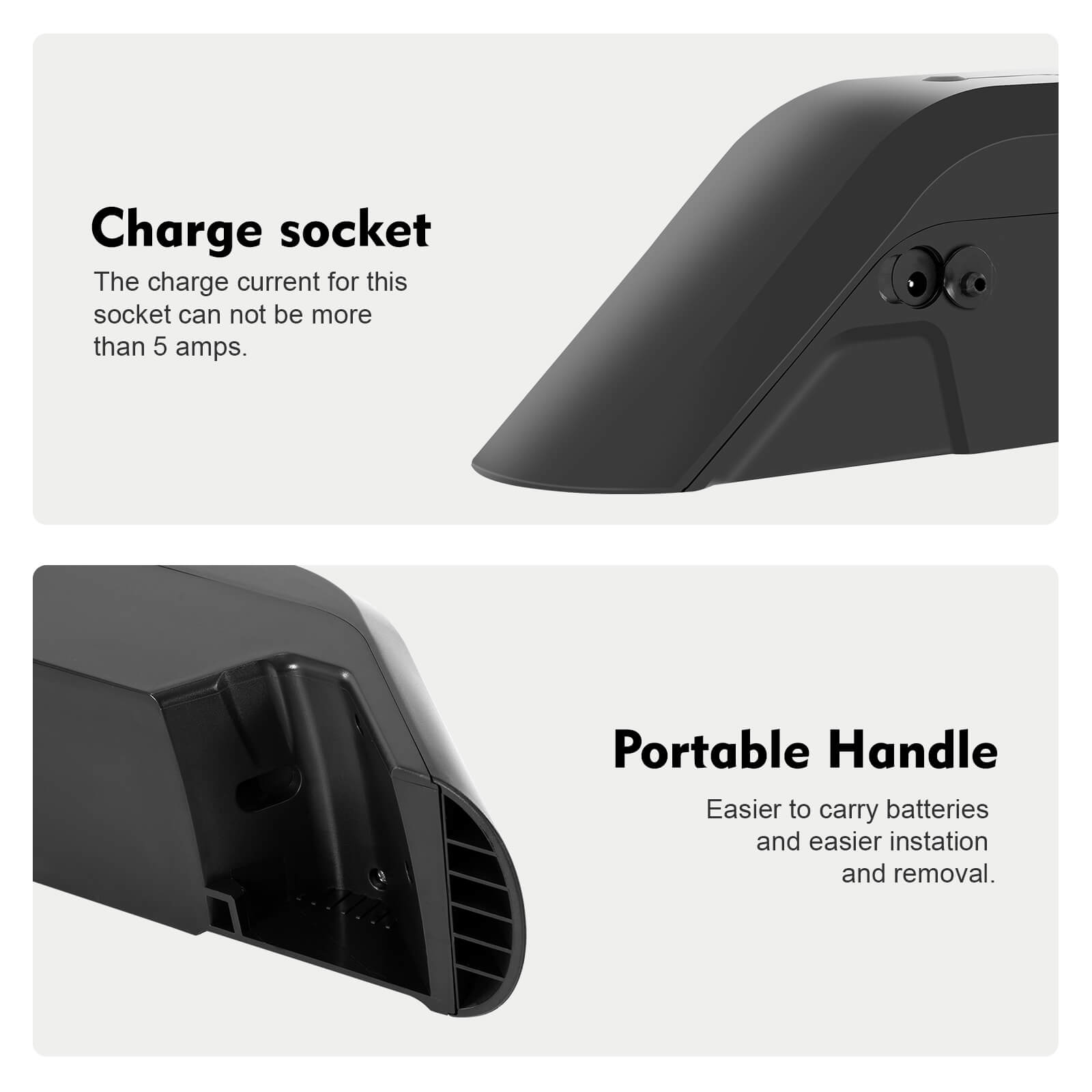 48V 17,5Ah(841Wh) Fietsaccu Down Tube Accu voor Himiway Ruiser en Cruiser Step-Thru