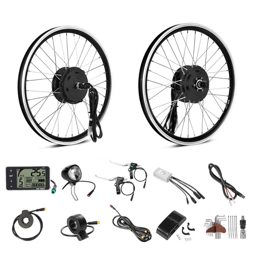 E-Bike ombouwset 36V 250W 20" Voorste Motor Naafmotor Kit DIY E-Bike LCD Display