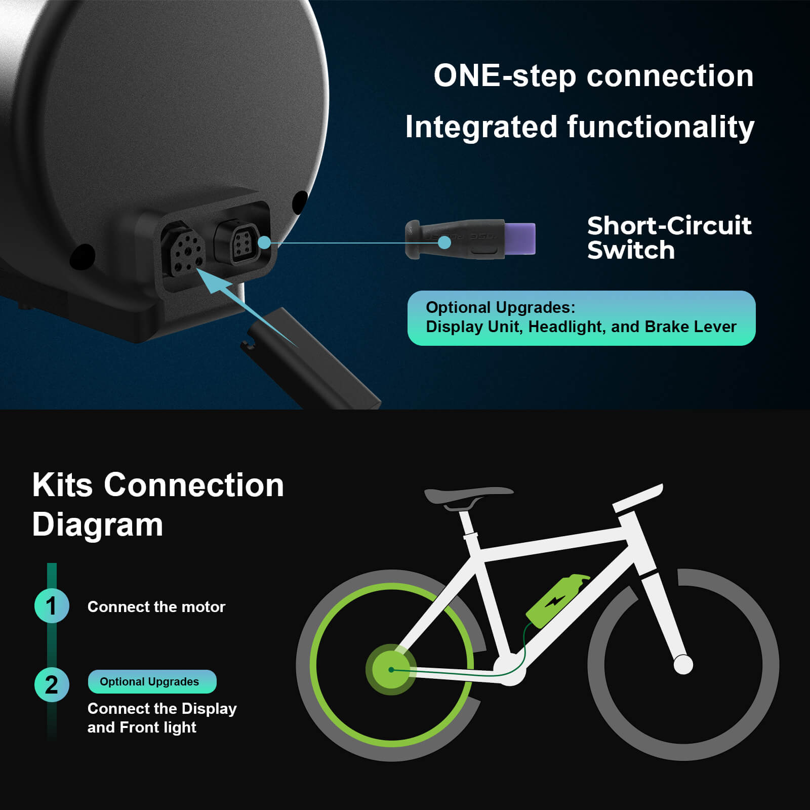Ombouwset Elektrische Fiets 36V 250W 27.5" Achterwielmotor kit (cassettetype) met 36V fles accu Samsung-cel en geïntegreerde koppel PAS sensor A3