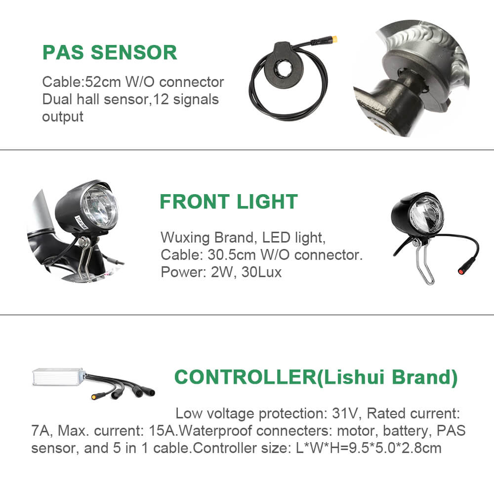 E-Bike ombouwset 36V 250W 28"(700C) Voormotor Kit Fiets E-Bike Naafmotor in Zilver zonder accu