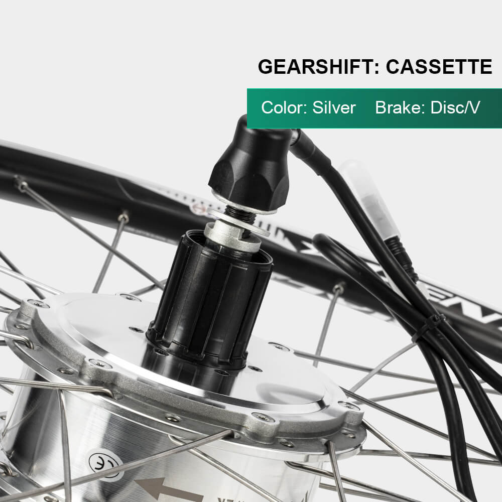 E-Bike ombouwset 36V 350W 27.5" Achter Cassette Motor Fiets Naafmotor