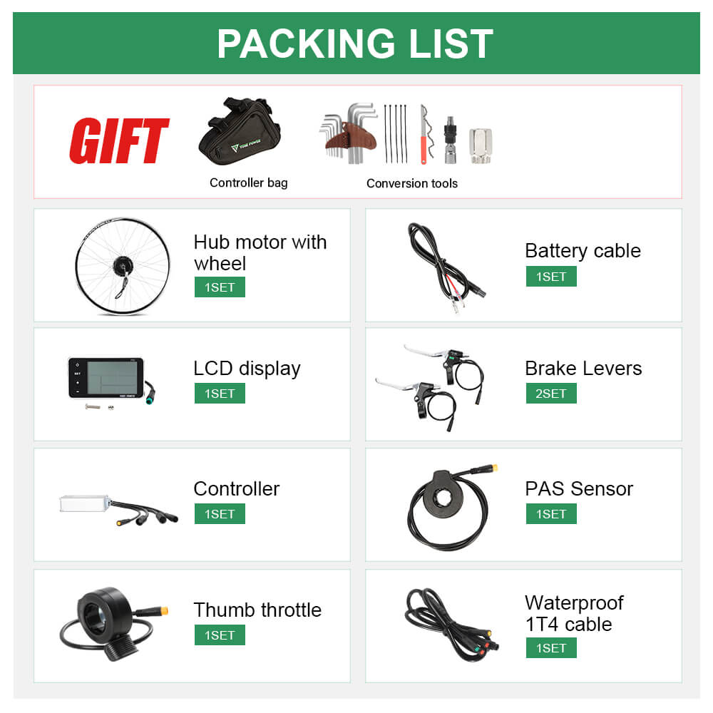 E-Bike ombouwset 36V 350W 28"(700C) Achter Cassette Motor Fiets Naafmotor Conversie Kit