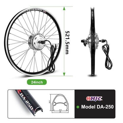 E-Bike ombouwset 36V 250W 24" Voormotor Naafmotor Kit Fiets DIY