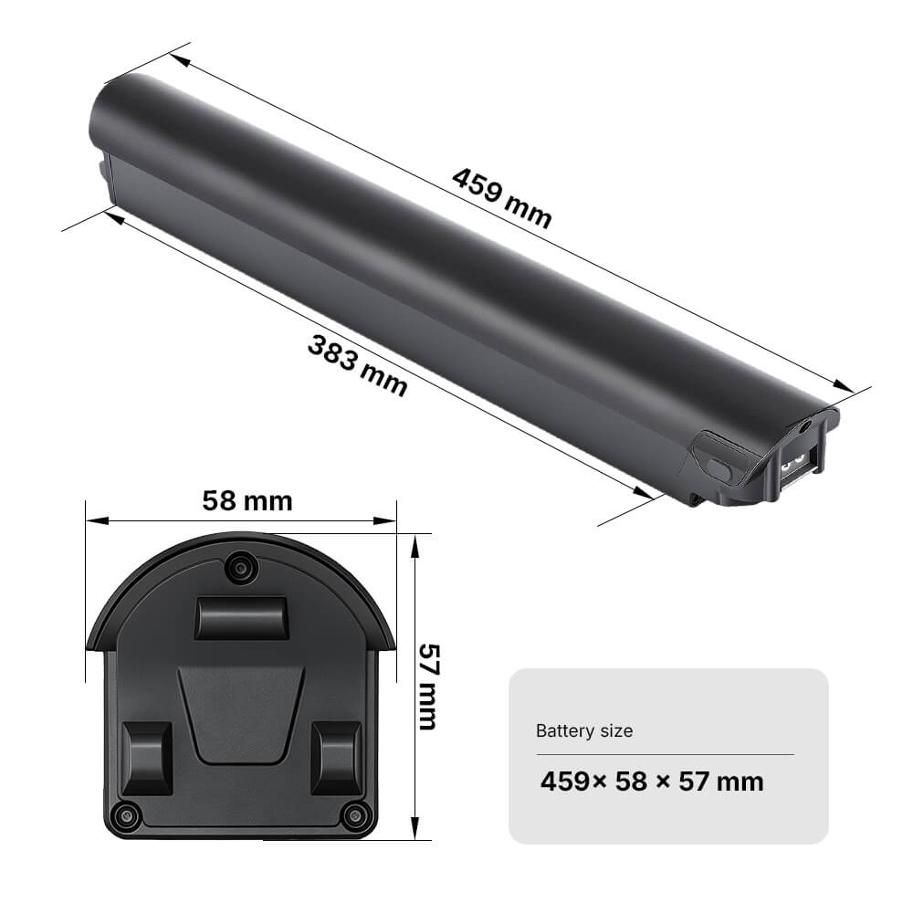 36V 10Ah (360Wh) Li-ion Fietsaccu zonder lader geschikt voor Tenways CGO600 PRO (Classic Edition) en CGO600 Plus (New Edition)