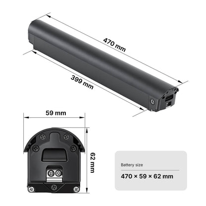 36V 10Ah (360Wh) Li-ion Fietsaccu zonder lader geschikt voor Tenways CGO600 Pro(New Edition)