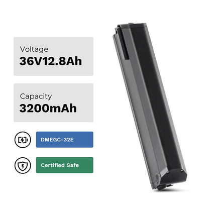36V 12,8Ah (461Wh) Li-ion Fietsaccu SE-MI Intube Accu zonder oplader, geschikt voor Surpass, Nakamura