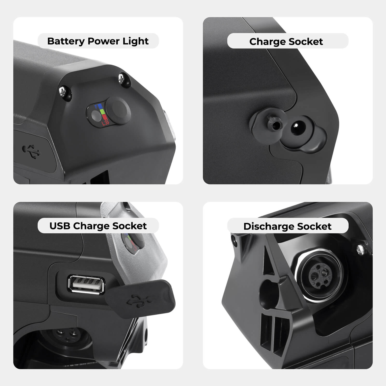 36V 12,8Ah (461Wh) Li-ion Fietsaccu SE-MI Intube Accu zonder oplader, geschikt voor Surpass, Nakamura