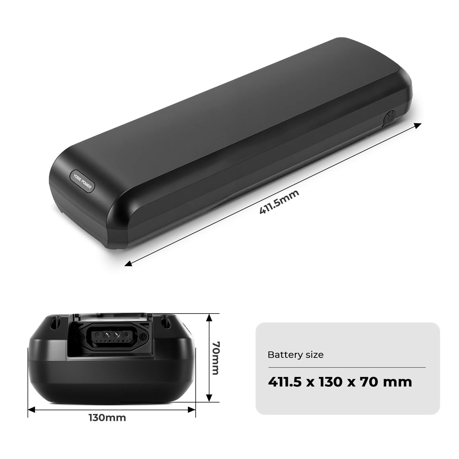 43V 17,5Ah (752Wh) Bafang Achterbagagedrager Accu Fietsaccu BTC01 LG Cells zonder lader (BT C01.750.UC)