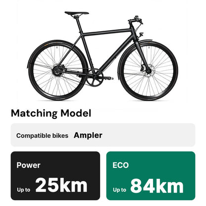 48V 7A(331Wh) Fietsaccu Li-ion accu NZ035 (intube) met Panasonic cellen en CAN-bus zonder lader geschikt voor Ampler