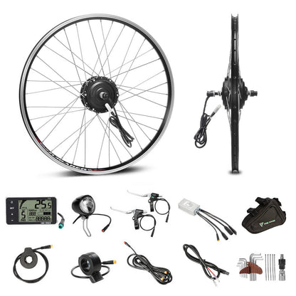 E-Bike ombouwset 36V 250W 26" Voormotor Kit Fiets E-Bike Naafmotor in Zwart