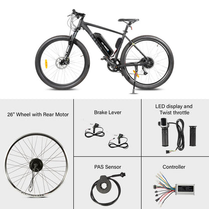 E-Bike ombouwset 36V 250W 26" Achter Vrijwiel Motor Kit Fiets Naafmotor