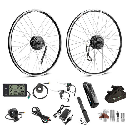 E-Bike ombouwset 36V 250W 26" Achter Motor Kit voor Vrijwiel met 36V 13Ah Accu
