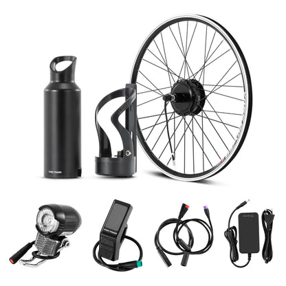 Ombouwset Elektrische Fiets 36V 250W 27.5" Achterwielmotor kit (cassettetype) met 36V fles accu Samsung-cel en geïntegreerde koppel PAS sensor A3pro