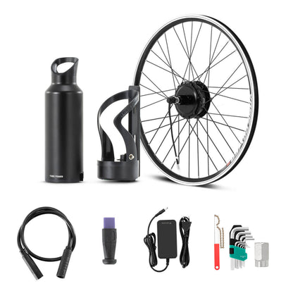 Ombouwset Elektrische Fiets 36V 250W 28" Achterwielmotor kit (cassettetype) met 36V fles accu Samsung-cel en geïntegreerde koppel PAS sensor A3