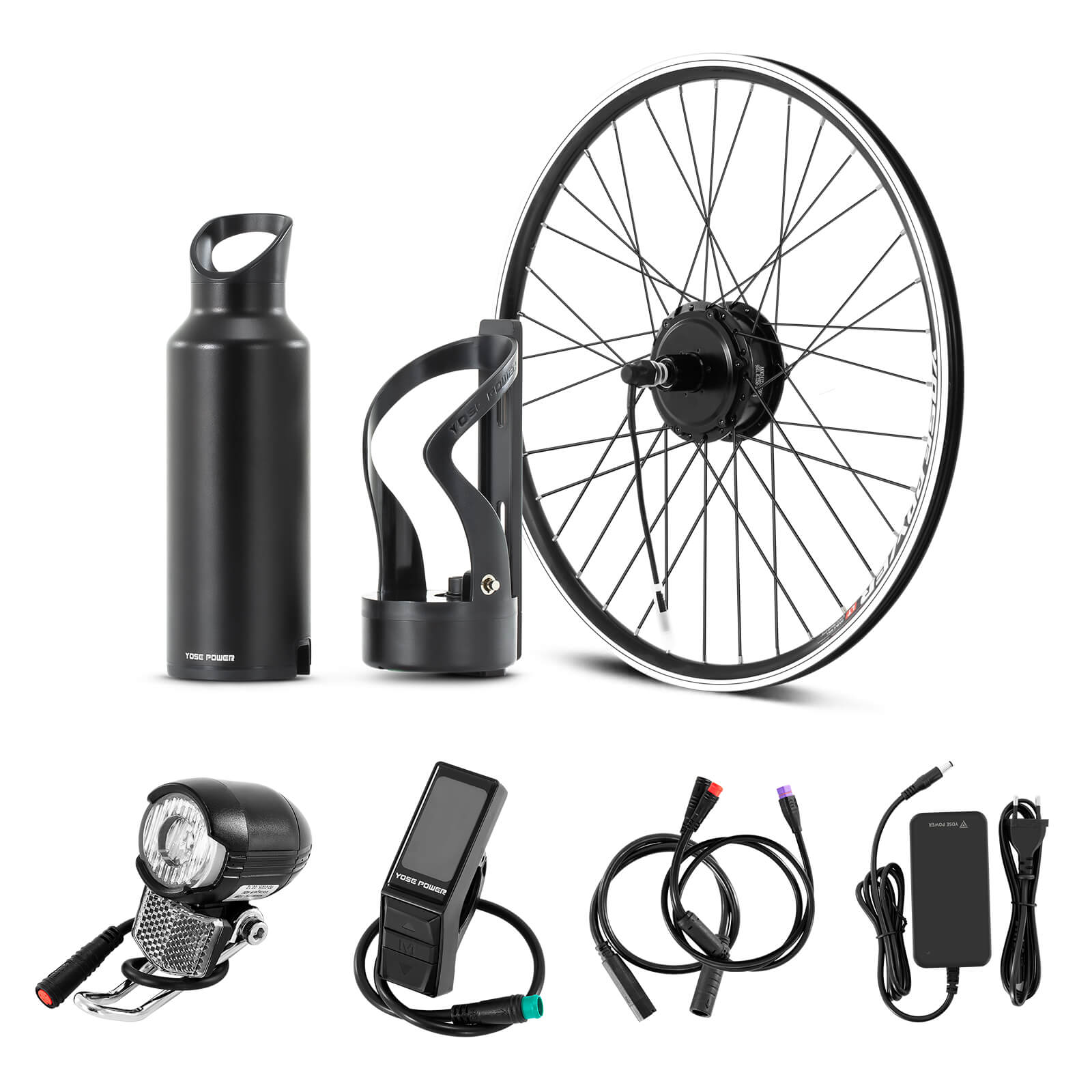 E-bike conversiekit 36V 250W 28" achtercassettemotorkit met 36V flesaccu Samsung-cel en geïntegreerde koppel PAS sensor Model A3pro