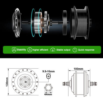 E-Bike ombouwset 36V 250W 28"(700C) Voormotor Kit met HL1 36V 18Ah Accu Naafmotor DIY