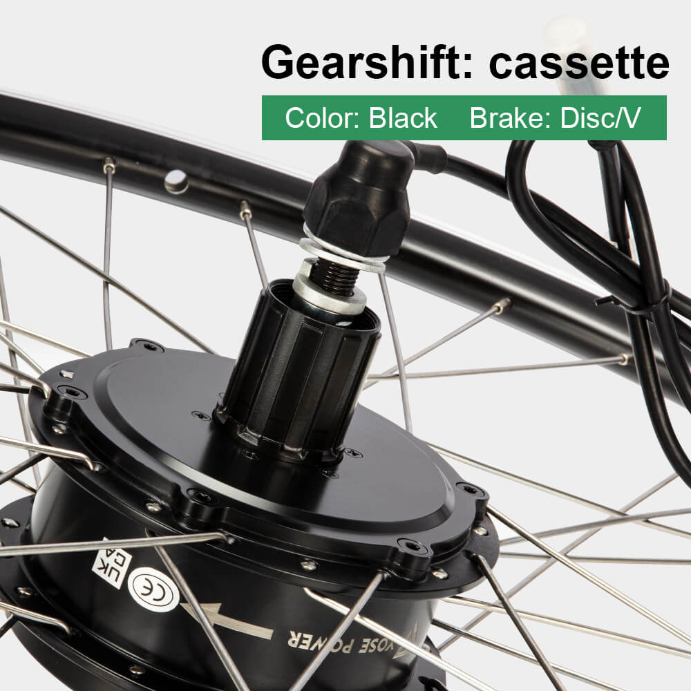 E-Bike ombouwset 36V 350W 26" Achter Cassette Motor Fiets Naafmotor Conversie Kit