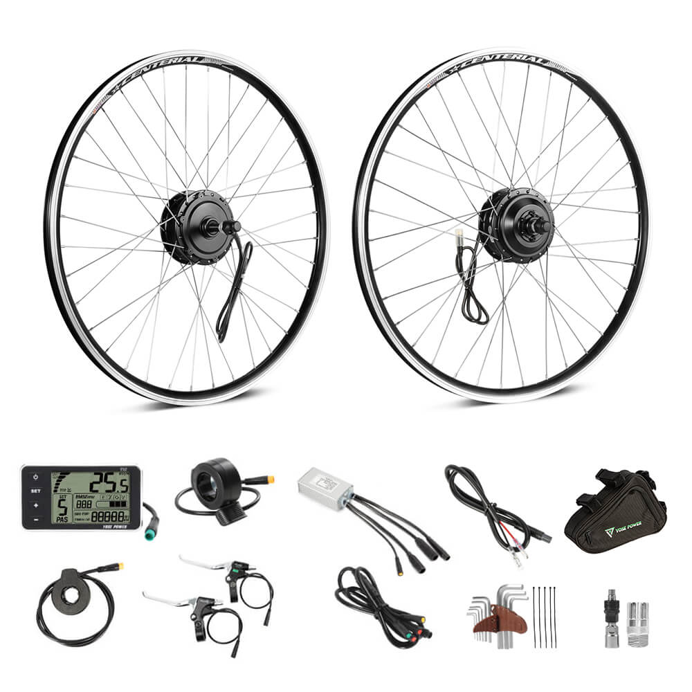E-Bike ombouwset 36V 350W 27.5" Achter Vrijwiel Motor Fiets Naaf Motor Kit