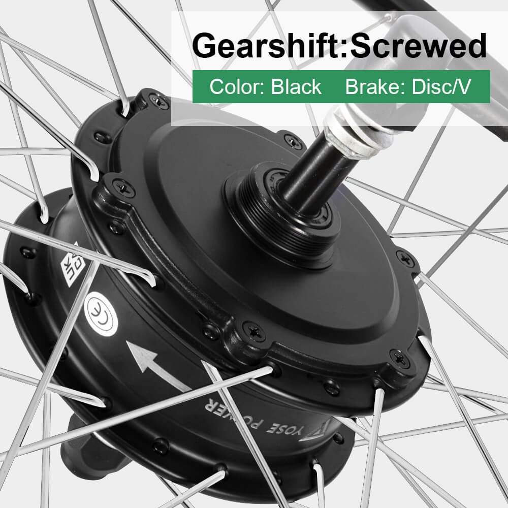 E-Bike ombouwset 36V 350W 27.5" Achter Vrijwiel Motor Fiets Naaf Motor Kit