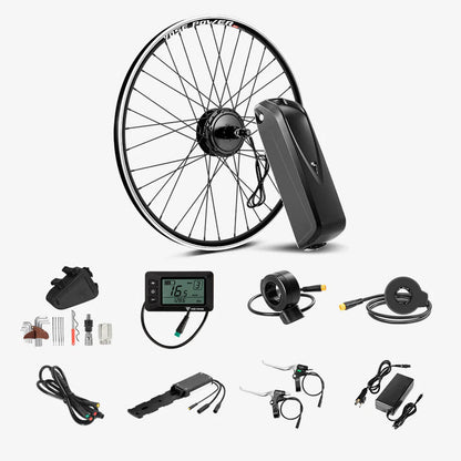 E-Bike ombouwset 36V 250W 28" Achter Motor Kit voor Cassette met 36V 18Ah Accu